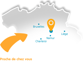 plan d'accès La Dame Ramillies